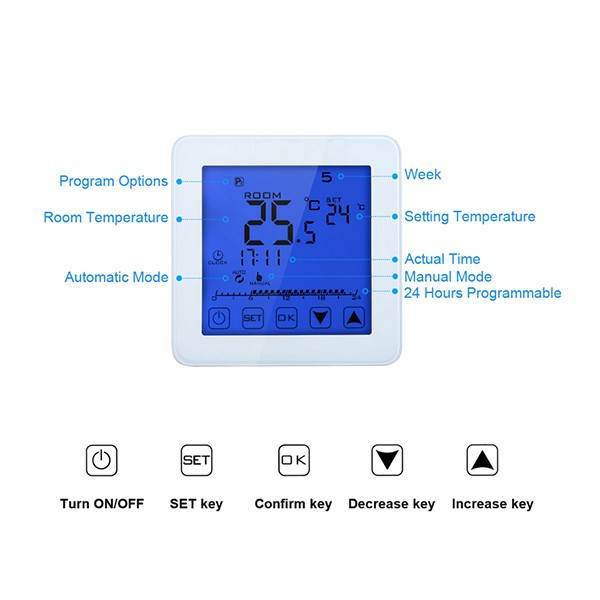 home thermostat HY08WW-1
